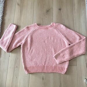 Alter’d State - Cozy Champagne Pink Knit Sweater Short Waist Size M